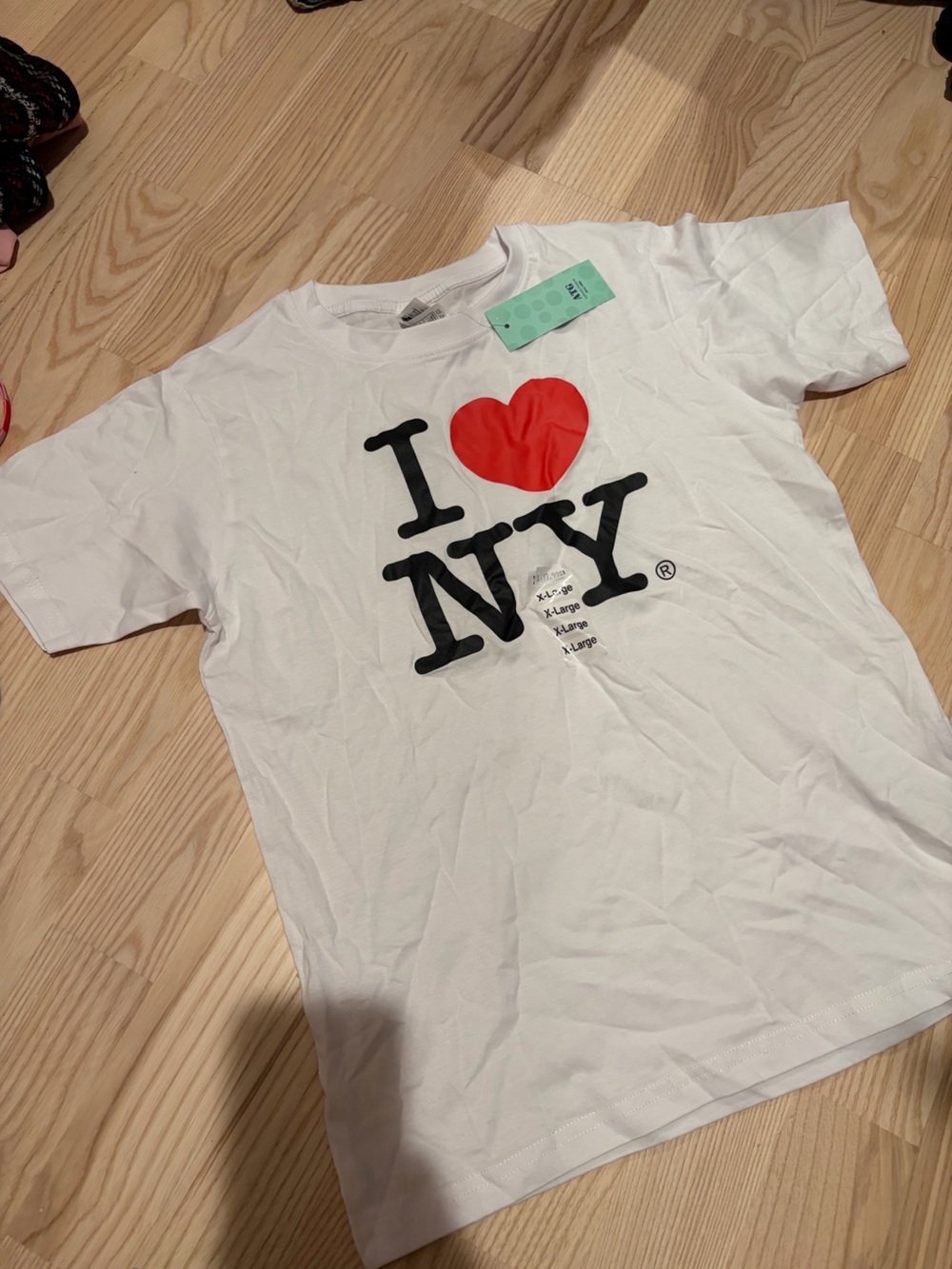 White "I ♥ NY" Graphic Tee